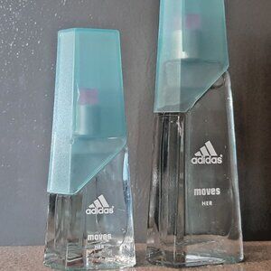 2 Bottles of Adidas Moves Her 30ml & 15.ml EDT Spray